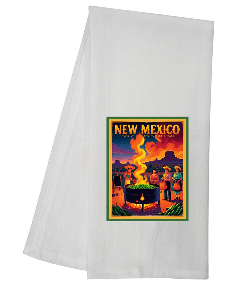 New Mexico Home Of The Hottest Chiles Tea Towel GGTT1673
