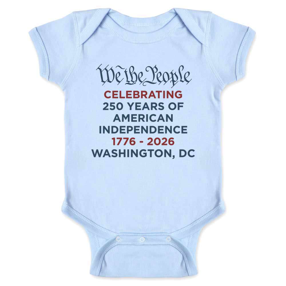 We The People USA 250th Anniversary Washington DC Baby Bodysuit
