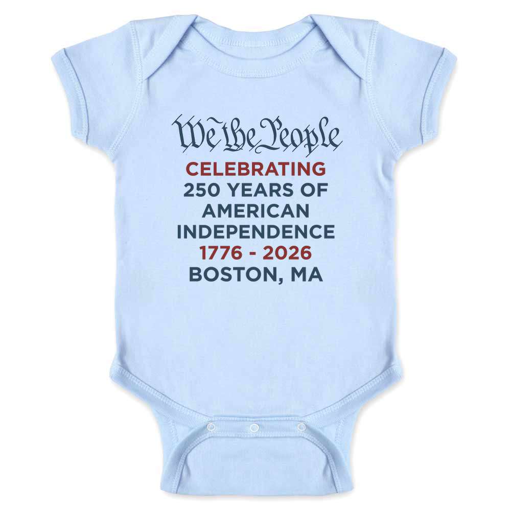 We The People USA 250th Anniversary Boston MA Baby Bodysuit
