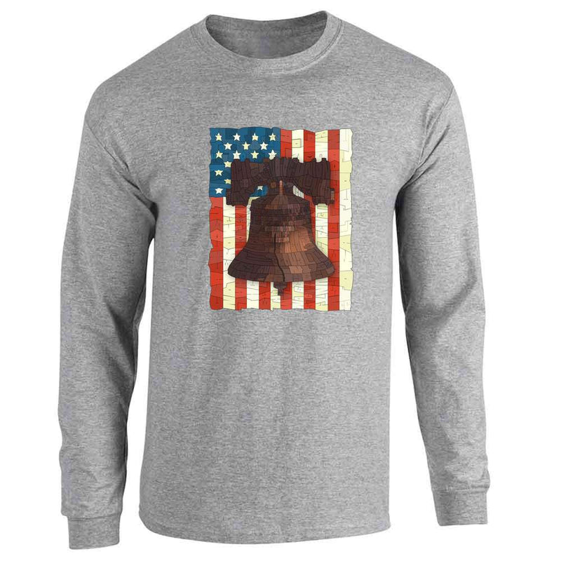 Curtis Epperson Liberty Bell Word Art Long Sleeve