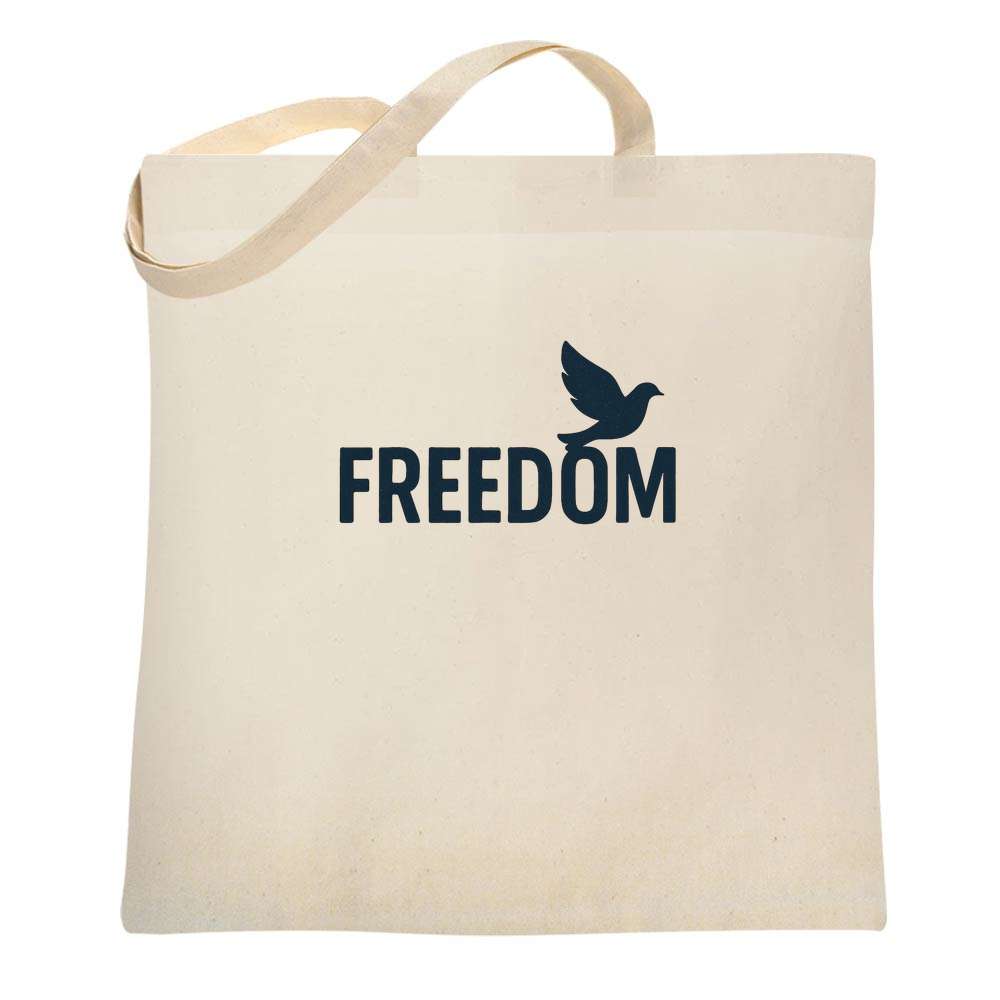 Freedom Dove American Pride Patriotic Tote Bag