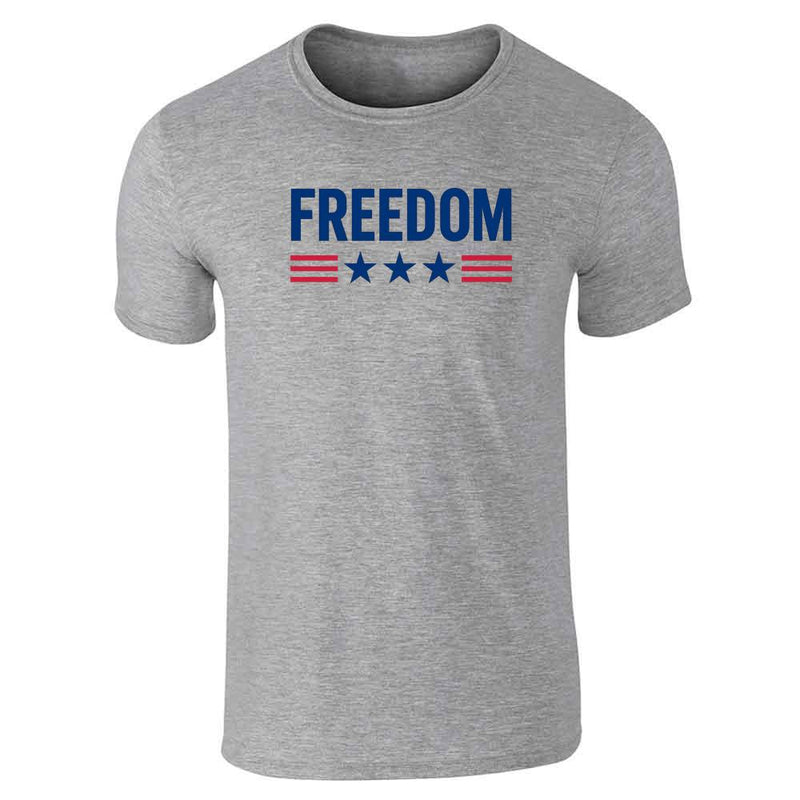 Freedom 3 Stars Military American Pride Patriotic Unisex Tee