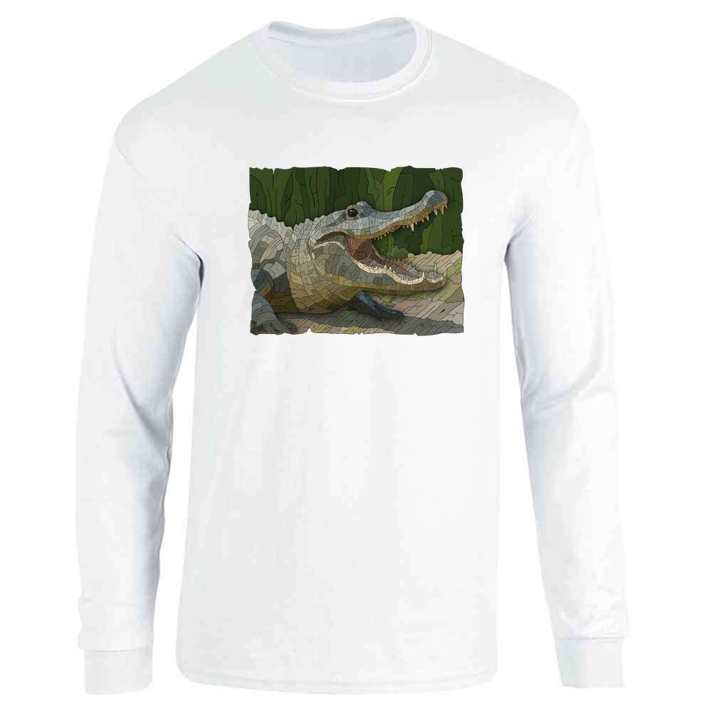 Alligator Curtis Epperson Word Art Long Sleeve