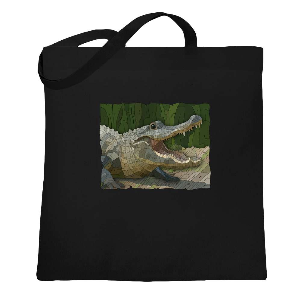 Alligator Curtis Epperson Word Art Tote Bag