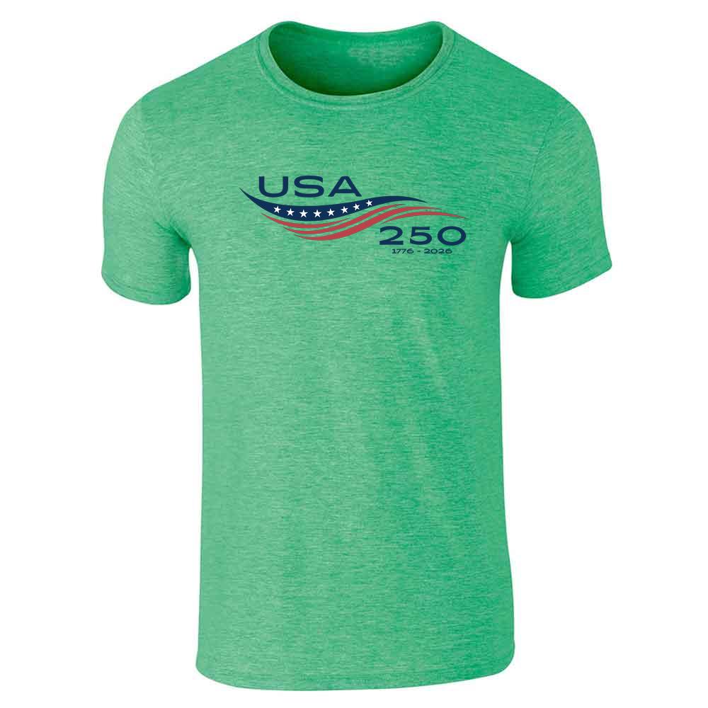USA 250 Semiquincentennial Flowing Flag Unisex Tee