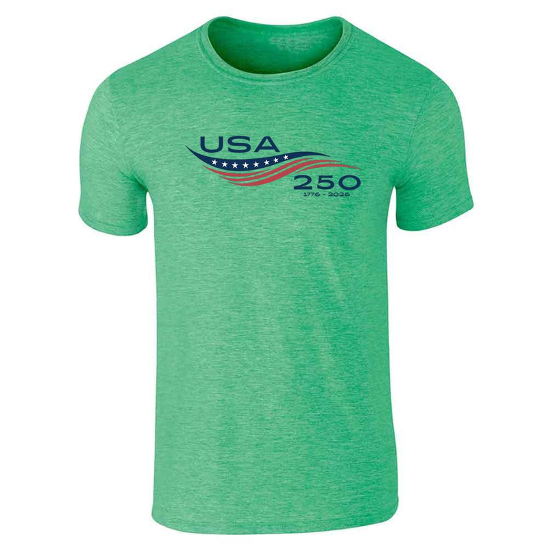 USA 250 Semiquincentennial Flowing Flag Unisex Tee