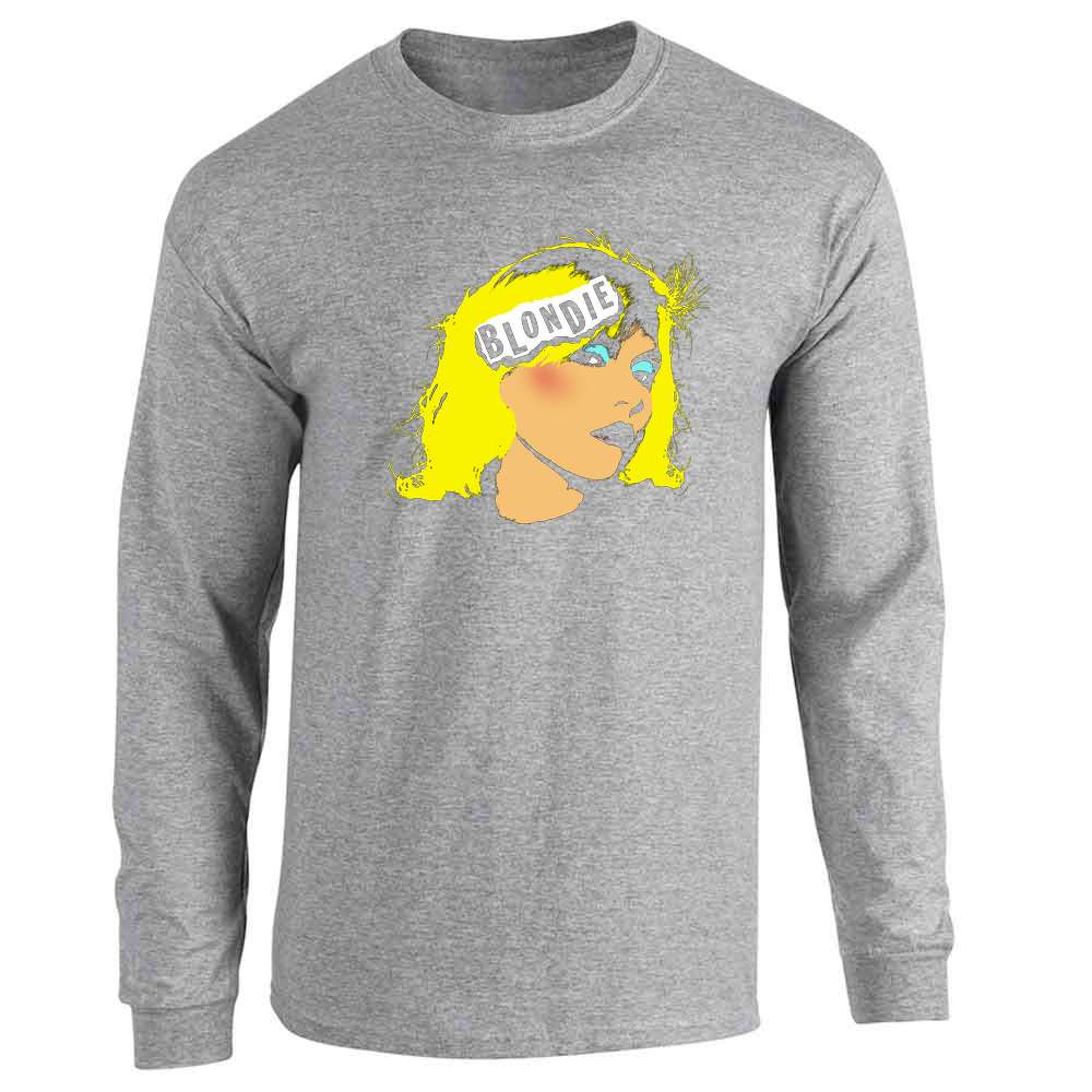 Blondie Pop Art Portrait Music Retro Rock Art 80s  Long Sleeve