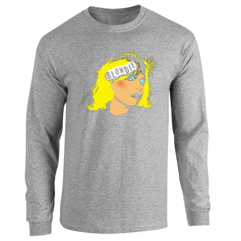 Blondie Pop Art Portrait Music Retro Rock Art 80s  Long Sleeve