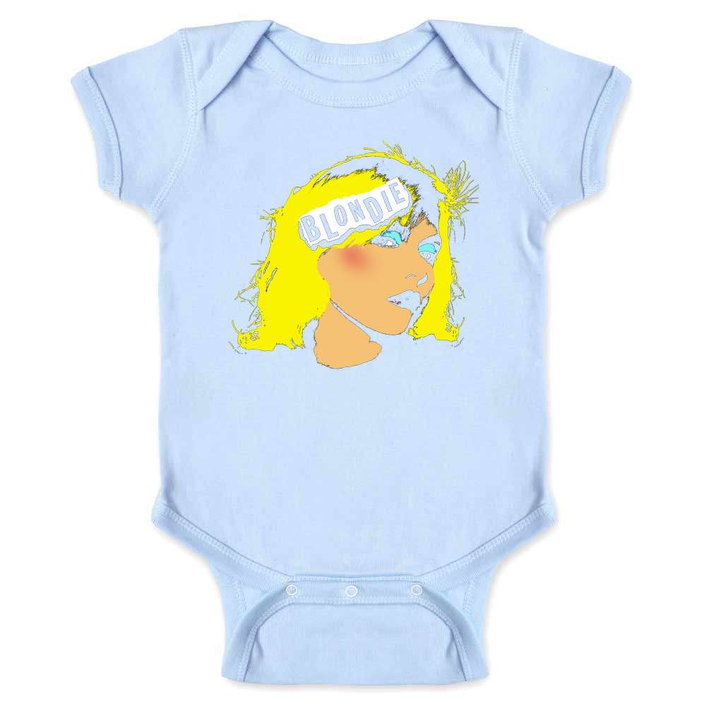 Blondie Pop Art Portrait Music Retro Rock Art 80s  Baby Bodysuit