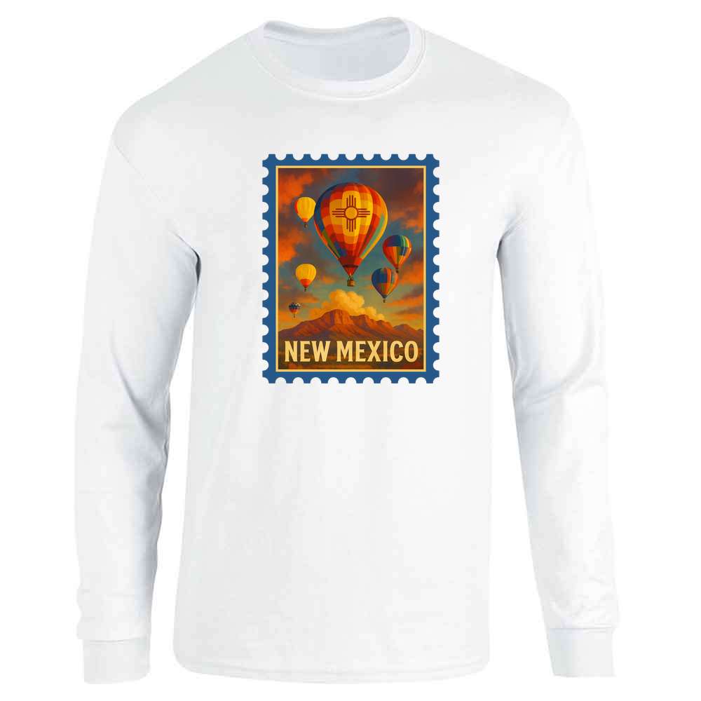 New Mexico Zia Balloon Festival Mountains Long Sleeve