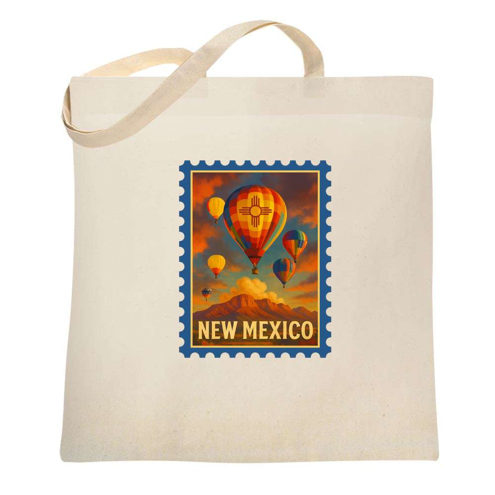 New Mexico Zia Balloon Festival Mountains Tote Bag