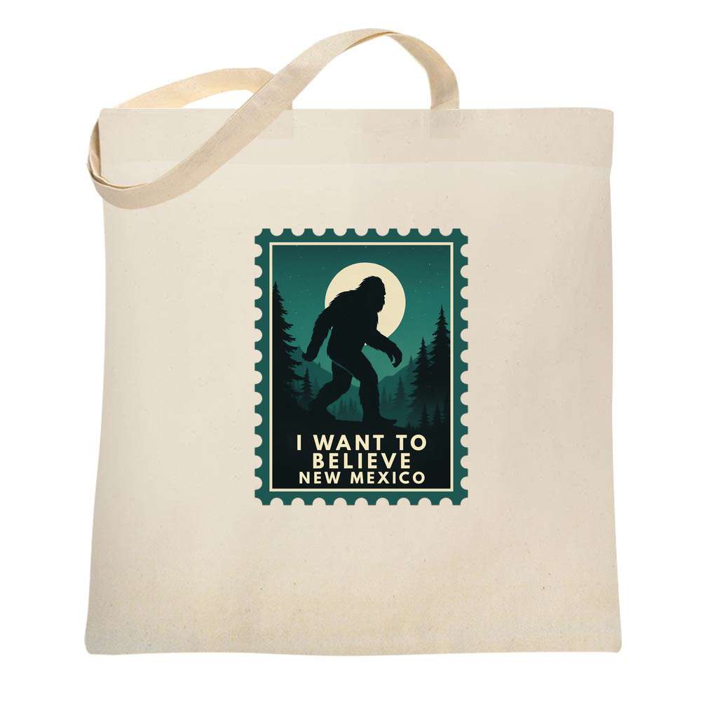New Mexico I Want To Believe Bigfoot Sasquatch Tote Bag
