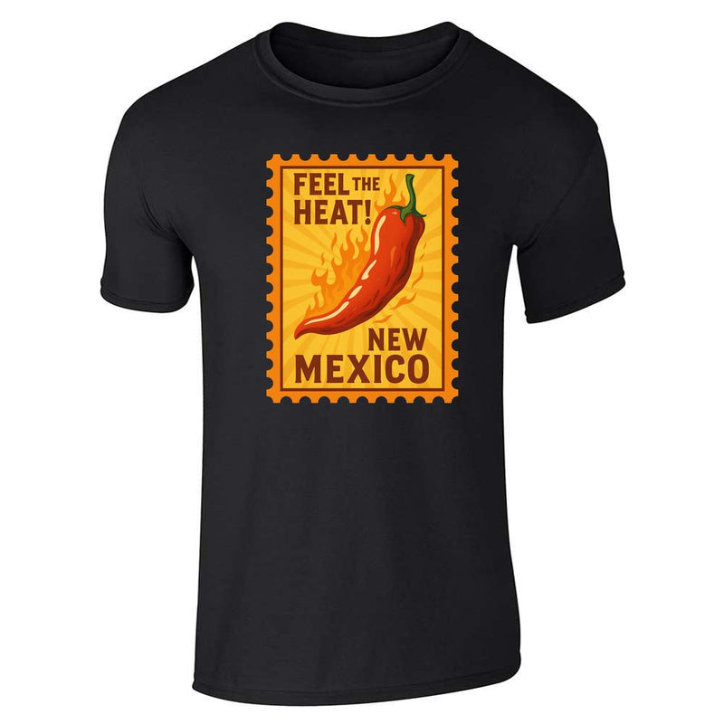 New Mexico Feel The Heat Hot Pepper Flaming Unisex Tee