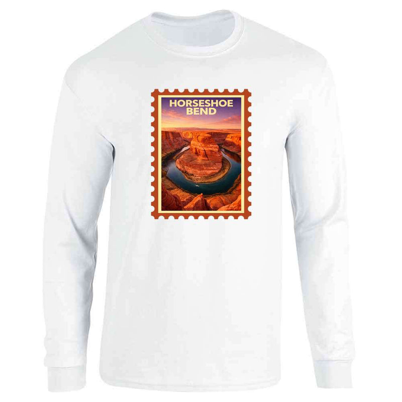 Arizona Horseshoe Bend Colorado River Retro Travel Long Sleeve
