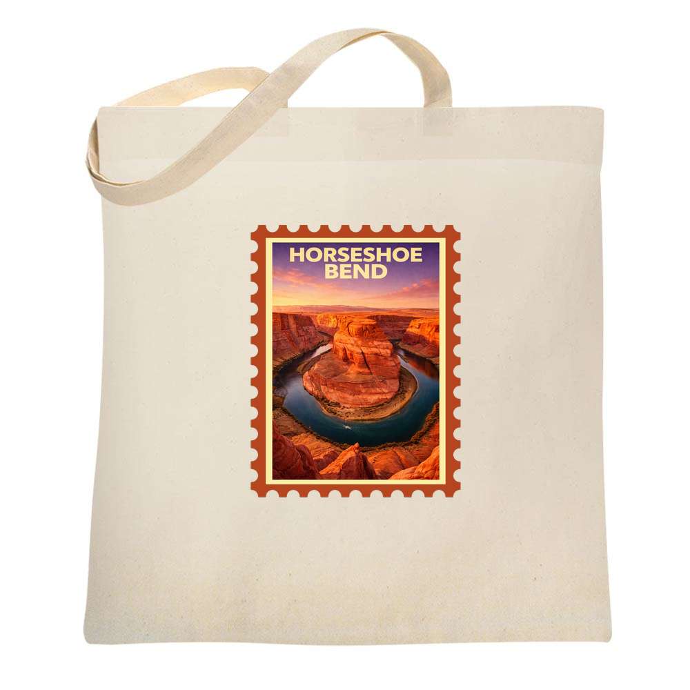 Arizona Horseshoe Bend Colorado River Retro Travel Tote Bag