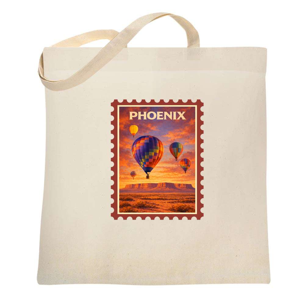 Arizona Phoenix Hot Air Balloon Retro Travel  Tote Bag