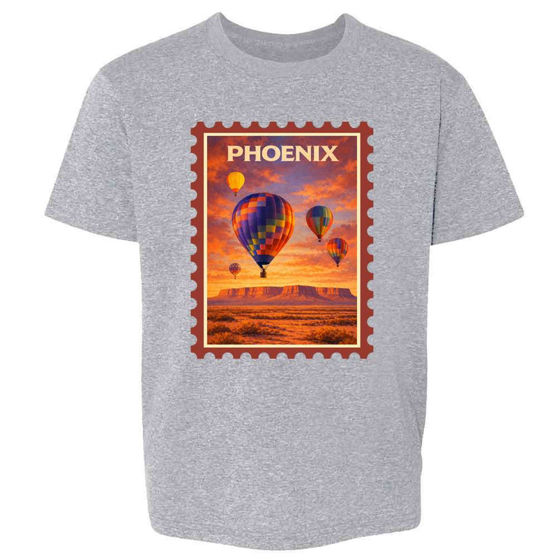 Arizona Phoenix Hot Air Balloon Retro Travel  Kids & Youth Tee