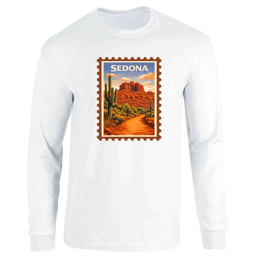 Arizona Sedona Desert Retro Travel Long Sleeve