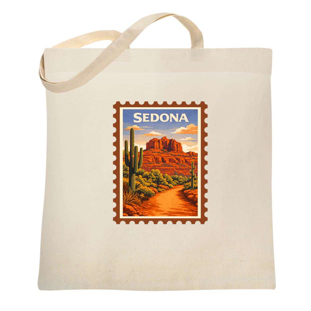 Arizona Sedona Desert Retro Travel Tote Bag