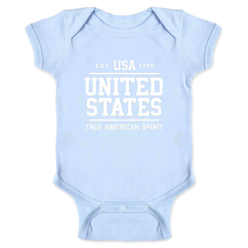 True American Spirit USA Patriotic Baby Bodysuit