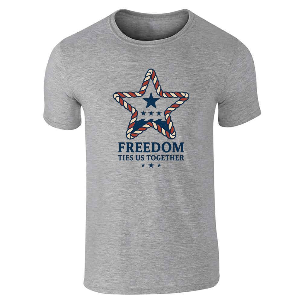 Freedom Ties Us Together Patriotic Nautical  Unisex Tee