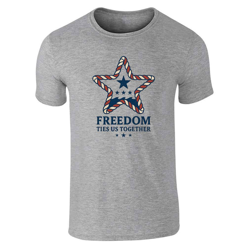 Freedom Ties Us Together Patriotic Nautical  Unisex Tee