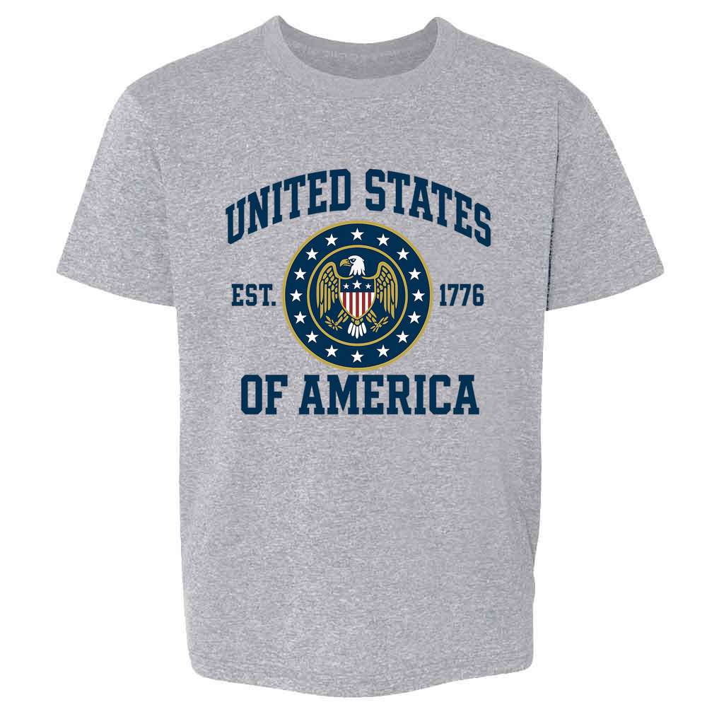 USA United States of America Patriotic Collegiate Kids & Youth Tee
