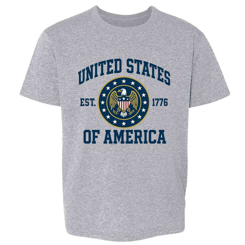 USA United States of America Patriotic Collegiate Kids & Youth Tee