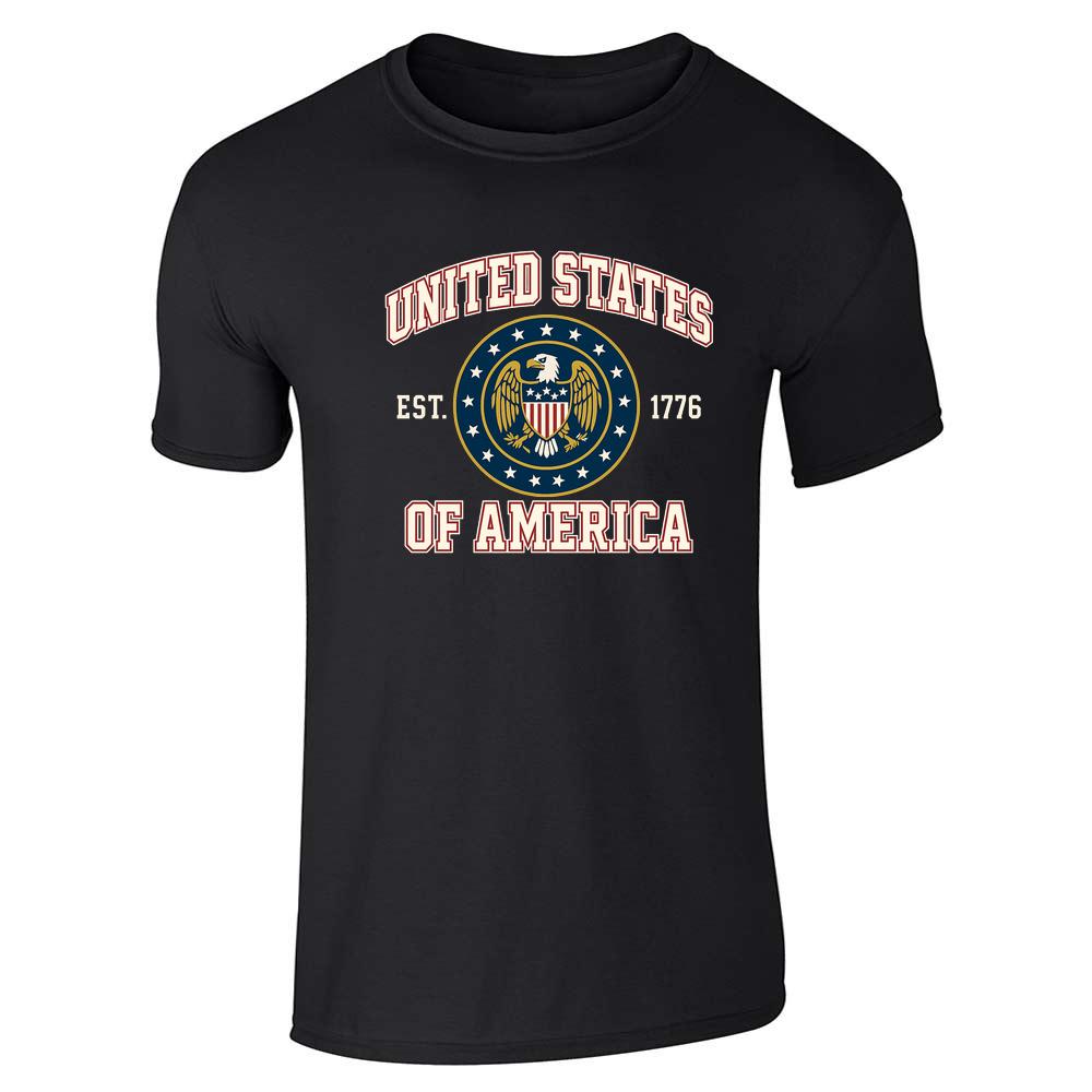 USA United States of America Patriotic Collegiate Unisex Tee