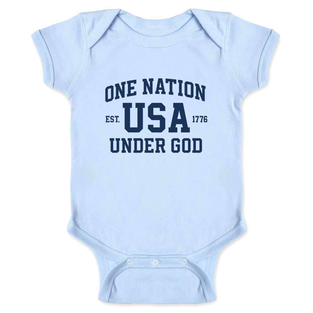 USA One Nation Under God 250th Anniversary Baby Bodysuit