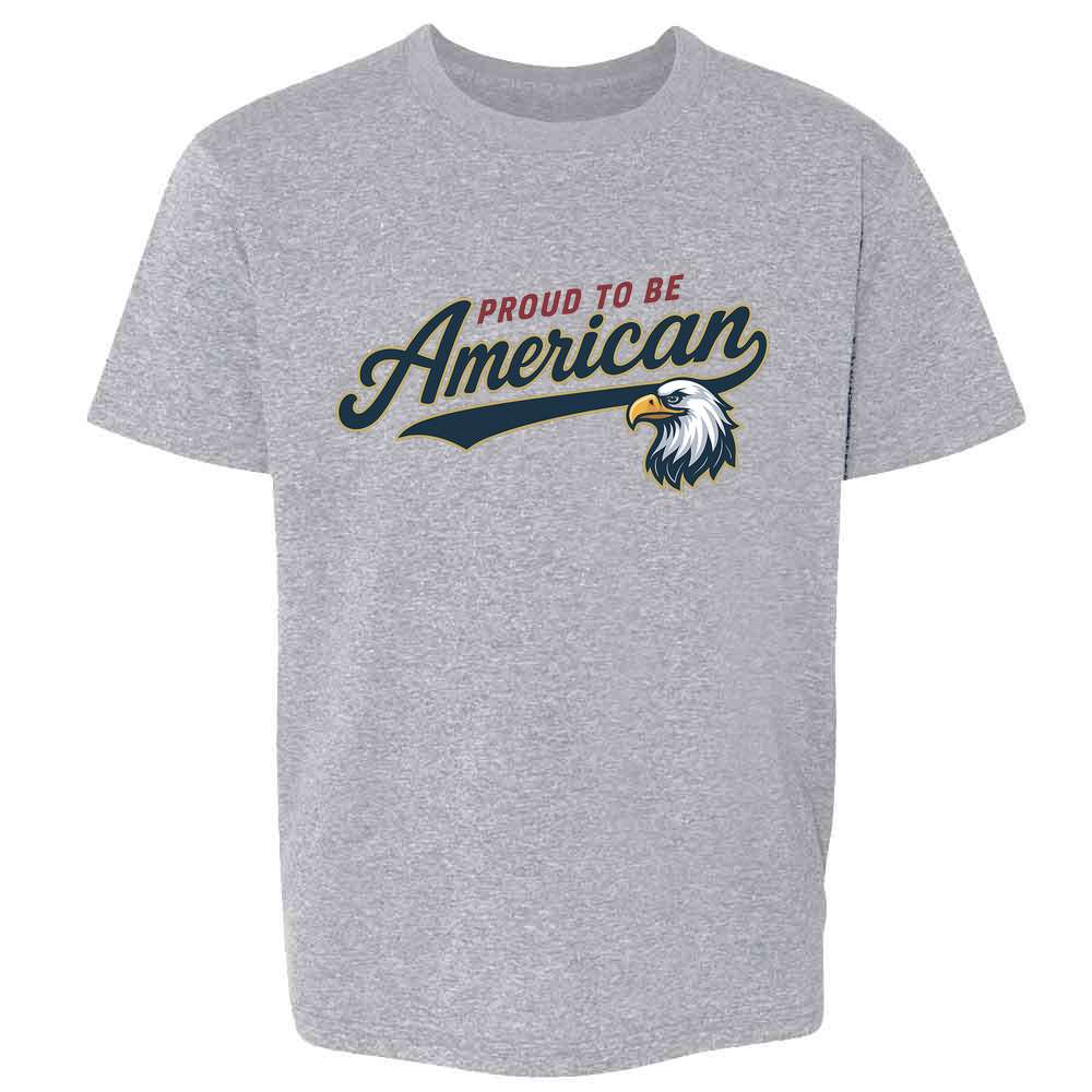 Proud To Be An American Baseball Swoosh Eagle Kids & Youth Tee