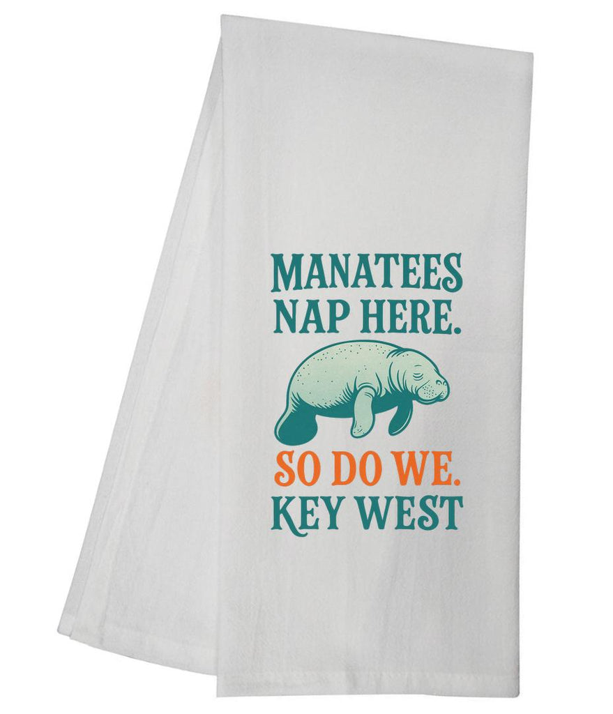 Key West Manatees Nap Tea Towel GGTT2017