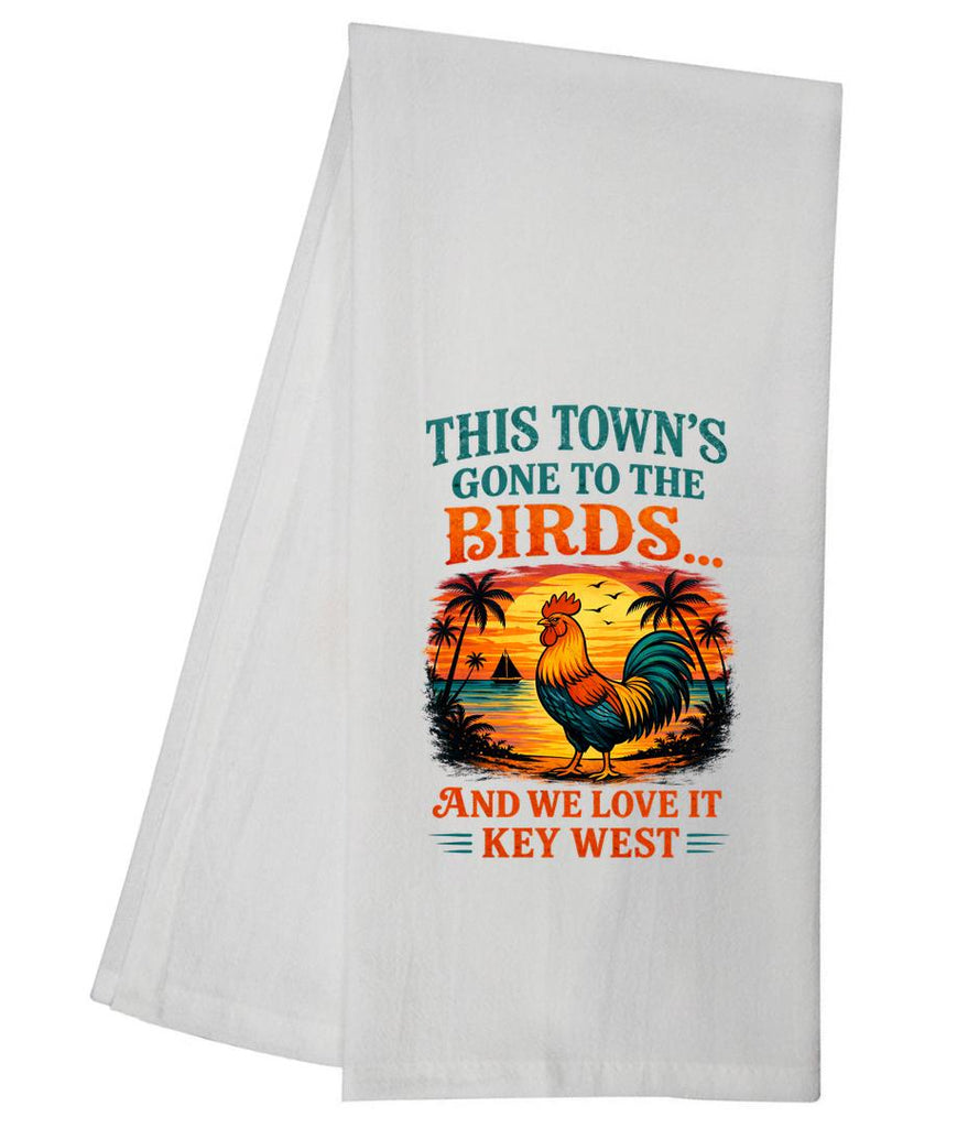 Key West This Towns Gone To The Birds Tea Towel GGTT2019