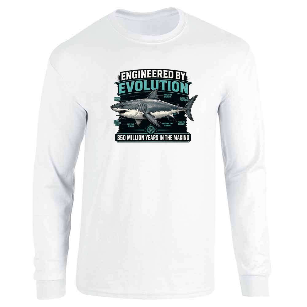Sharks Engineered By Evolution Diagram Long Sleeve
