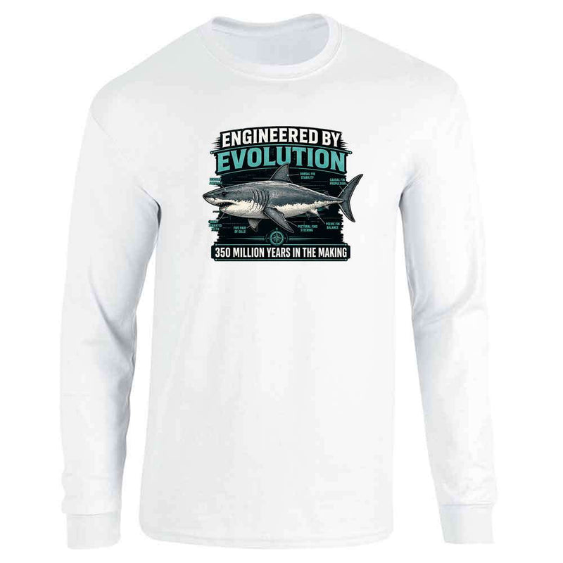 Sharks Engineered By Evolution Diagram Long Sleeve