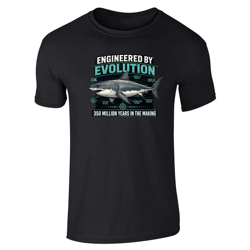 Sharks Engineered By Evolution Diagram Unisex Tee