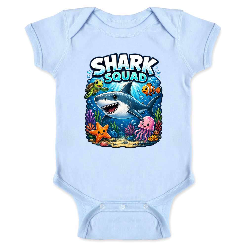 Shark Squad  Baby Bodysuit