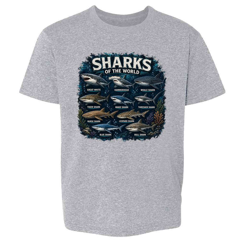 Sharks Of The World Kids & Youth Tee