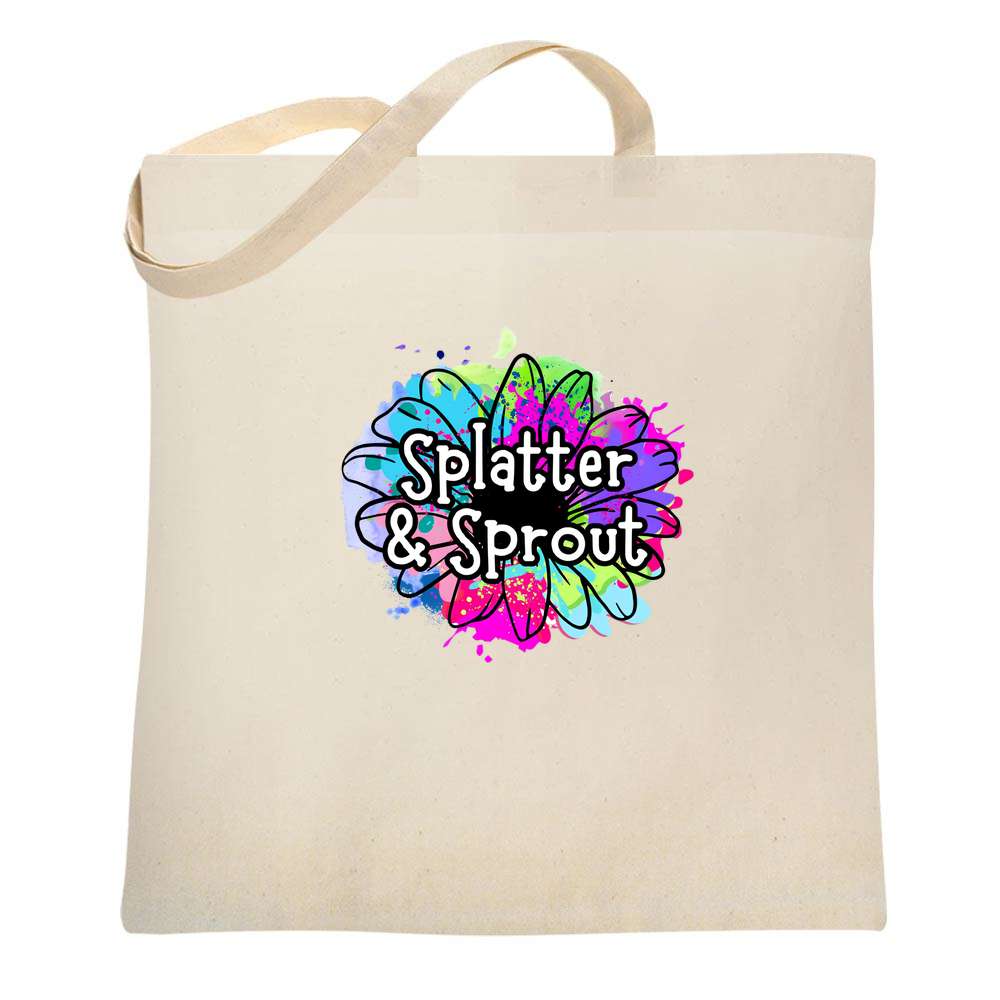 CUSTOM Splatter And Sprout Tote Bag