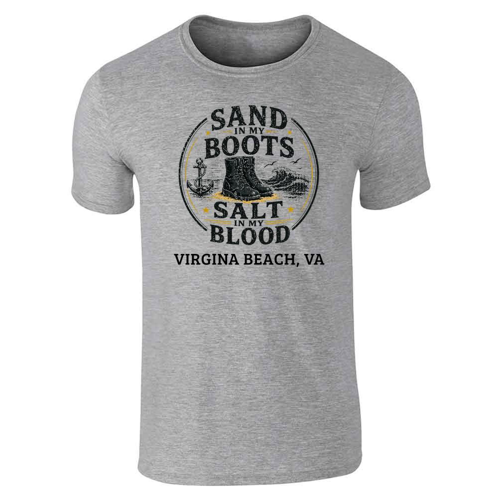 NEXCOM Sand In My Boots Virginia Beach Unisex Tee