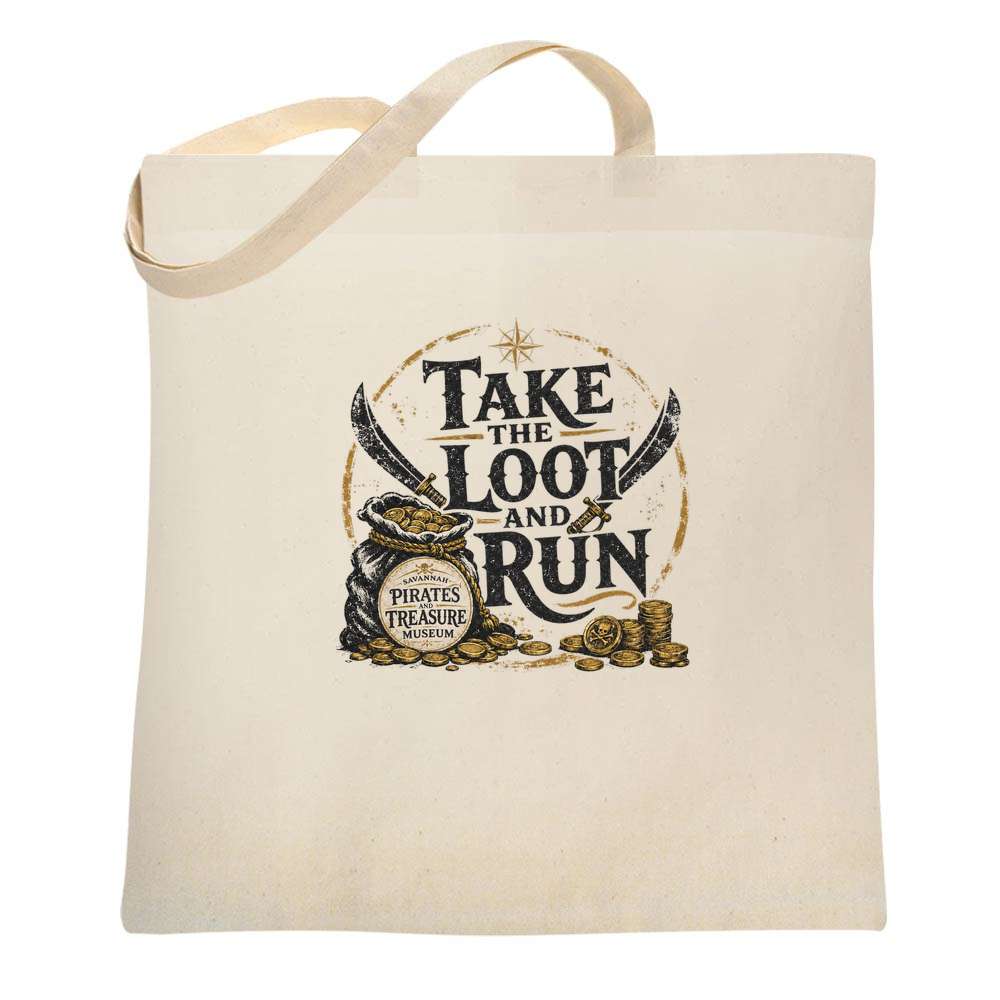 CUSTOM Savannah Pirates Treasure Take The Loot Tote Bag