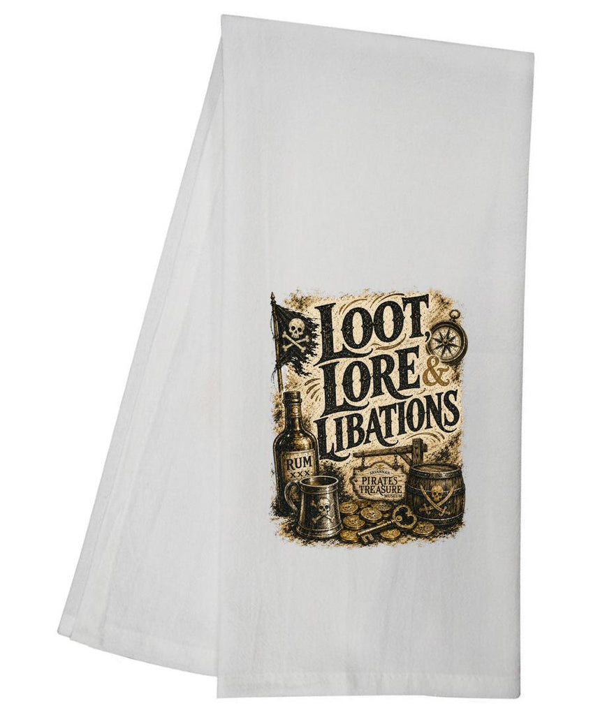 CUSTOM Savannah Pirates Treasure Loot Lore Libatio Tea Towel GGTT2042