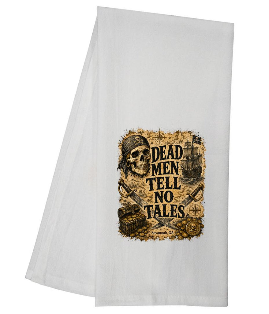 CUSTOM Savannah Pirates Treasure Dead Men Tell No  Tea Towel GGTT2043
