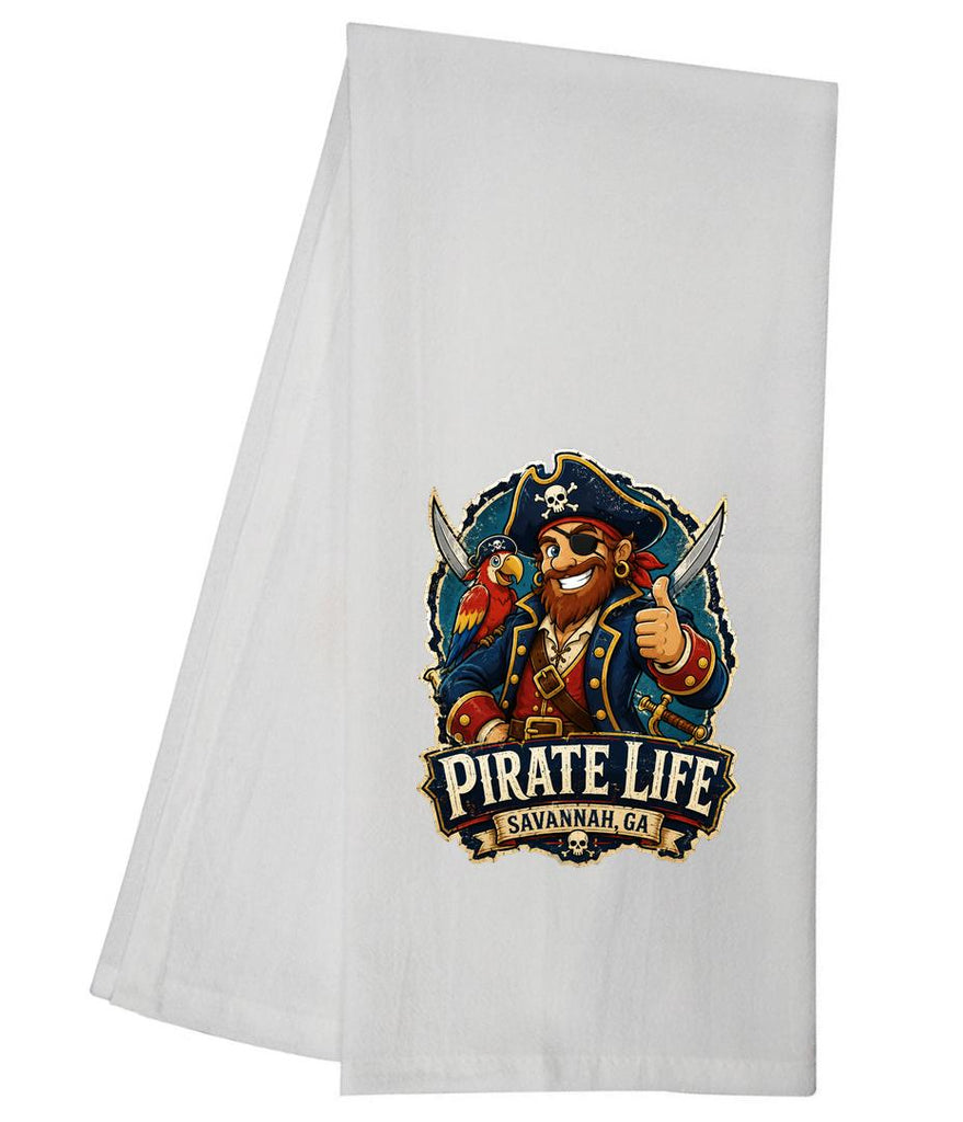 CUSTOM Savannah Pirates Treasure Pirate Parrott Tea Towel GGTT2048