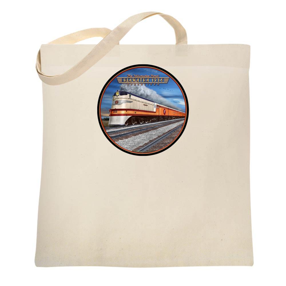 1936 Hiawatha Train Railroad by Larry Grossman Tote Bag