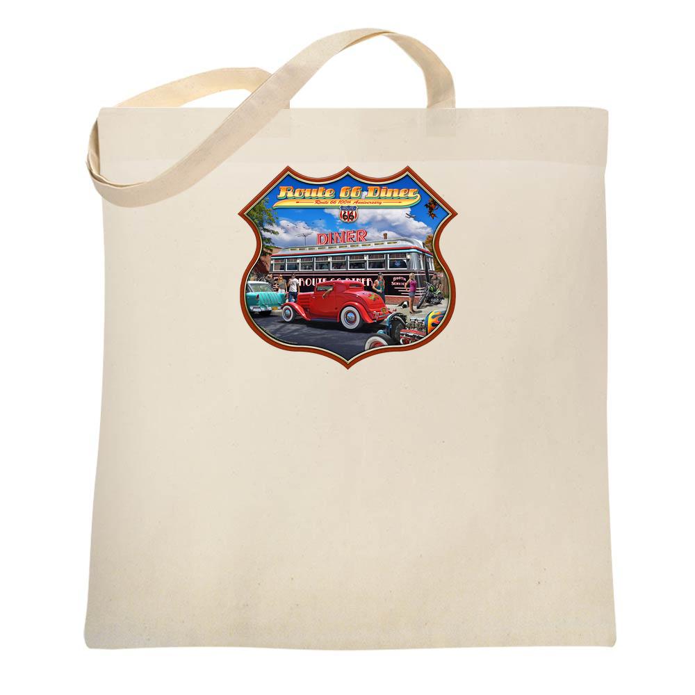 Route 66 100th Anniversary Diner Larry Grossman Tote Bag