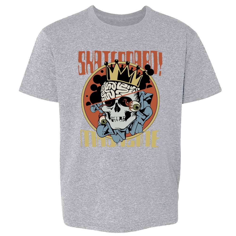 Skateboard Magazine Skull Skater Retro Kids & Youth Tee