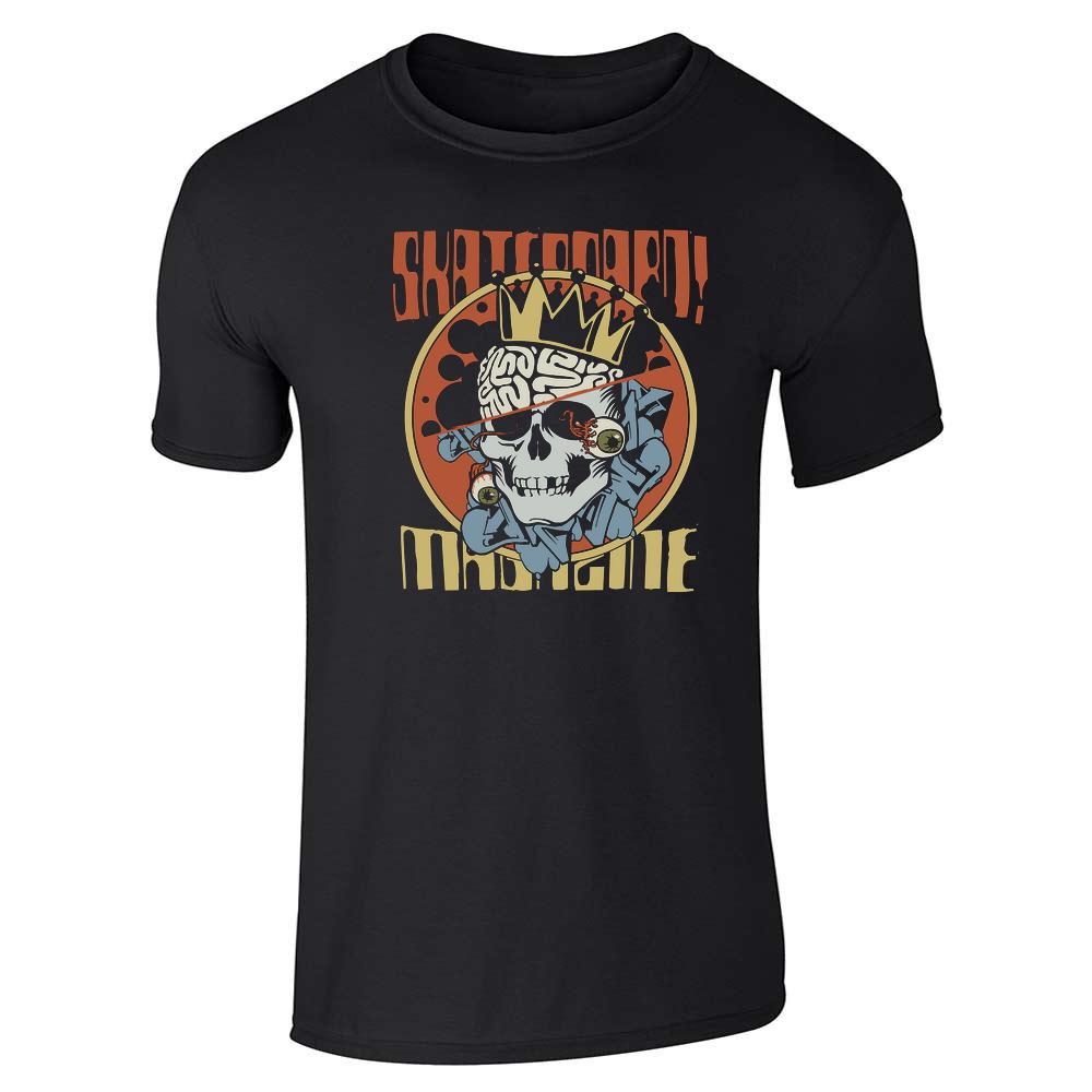 Skateboard Magazine Skull Skater Retro Unisex Tee