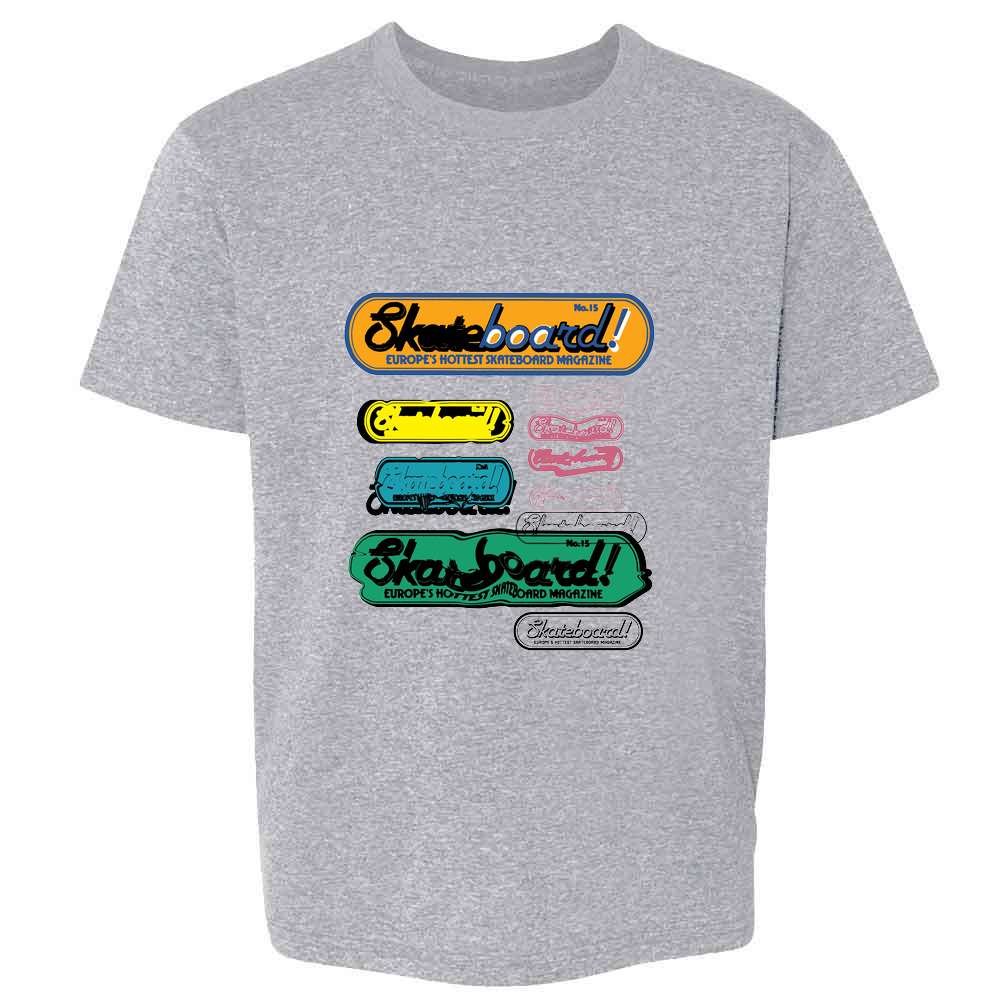 Skateboard Magazine Retro Stamp Logo Skater Kids & Youth Tee