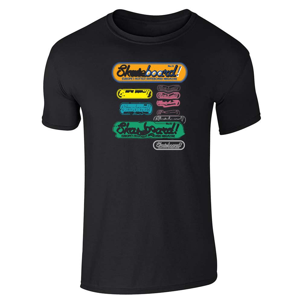 Skateboard Magazine Retro Stamp Logo Skater Unisex Tee